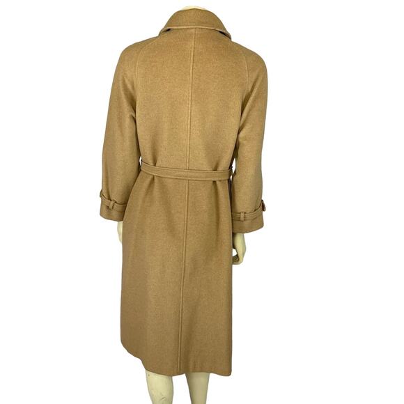 Vintage The Gleneagles Crange of Scotland, cashmere wool long coat size 8-10 - Picture 3 of 12